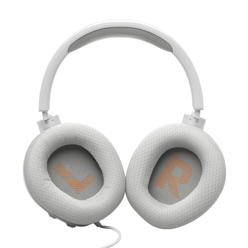 JBL Quantum 100 - White - Wired over-ear gaming headset with flip-up mic - Detailshot 4 image number null